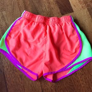 Multicolor Neon athletic shorts